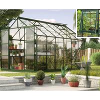 Vitavia Broeikas Jupiter Maat 9900 Gepoedercoat Aluminium Smaragd Polycarbonaat Beglazing (esg) 3mm