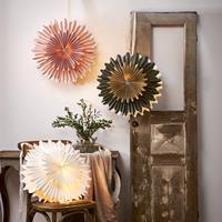 STAR TRADING Decoratie ster Crystal papier zonder fitting roze