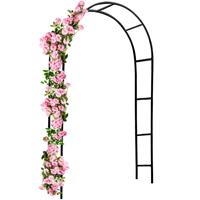 DEUBA Rosenbogen  Rosensäule Gartenbogen Rankgitter Rankhilfe Tür Spalier Tor M 2 - 240 cm - 