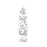 Kaemingk - Schneeballgirlande weiß 78 cm Deko Weihnachten