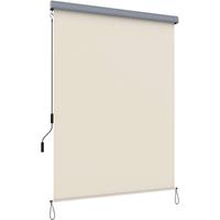 SONGMICS Verticale luifel met grijze luifelcassette, beige / 1,4 x 2,5 m