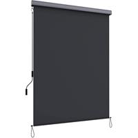 SONGMICS Verticale luifel met grijze luifelcassette, Rook grijs / 1,4 x 2,5 m