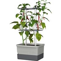 Gusta Garden - Charly Chili - Chiliplanten - Chiliplanter met watertank - Kweekbox - Kweektafel - Lichtgrijs