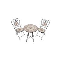 Garden Pleasure Balkonset 3tlg. Mosaik AMARILLO Mosaik braun/ocker/beige 950370
