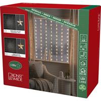 Konstsmide Lichtgordijn sterren Binnen 230 V/50 Hz Energielabel: G (A - G) 120 LED Amber (b x h) 140 cm x 120 cm