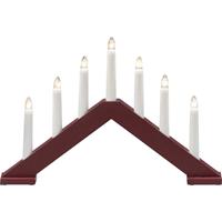 Konstsmide 3985-525 Kerstboog Pyramide Warmwit LED Donkerrood