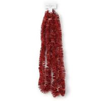 Kerst Lametta Guirlande Rood 270 Cm Kerstboom Versiering/decoratie - Kerstslingers