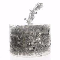 Mystic Christmas Kerstboom Decoratie Sterren Slinger Zilver 700 Cm - Kerstslingers