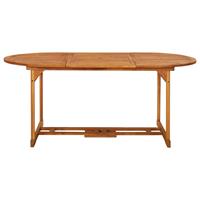 vidaXL Tuintafel 180x90x75 cm massief acaciahout