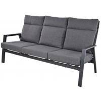 Express Ohio aluminium Loungebank antraciet - 3 persoons