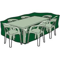 BIOTOP Schutzhülle deckt Tisch und Stühle 325x205x90cm 240gr/m2 . ab