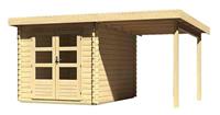 Karibu Gartenhaus BASTRUP 4 28 mm 237 x 297 m Mit Schleppdach 2 m