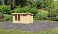 Karibu Gartenhaus BASTRUP 8 28 mm 387 x 297 m Ohne Schleppdach