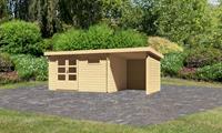 Karibu Gartenhaus BASTRUP 8 28 mm 387 x 297 m Mit Schleppdach 2 m + Wände