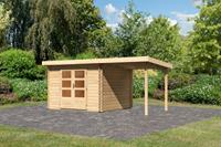 Karibu Gartenhaus BASTRUP 5 28 mm 297 x 297 m Mit Schleppdach 2 m