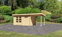 Karibu Gartenhaus BASTRUP 8 28 mm 387 x 297 m Mit Schleppdach 2 m