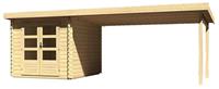 Karibu Gartenhaus BASTRUP 4 28 mm 237 x 297 m Mit Schleppdach 4 m