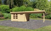 Karibu Gartenhaus BASTRUP 8 28 mm 387 x 297 m Mit Schleppdach 4 m
