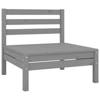 vidaXL 4-tlg. Garten-Lounge-Set Grau Kiefer Massivholz 