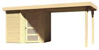 Karibu Gartenhaus SCHWANDORF 3 19 mm 213 x 217 m Mit Schleppdach 280 m Naturbelassen