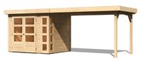 Woodfeeling | Tuinhuis Kerko 3 met Overkapping 2,8 | Onbehandeld