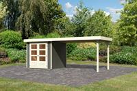 Woodfeeling | Tuinhuis Askola 2 met Overkapping 2,8 | Terragrijs