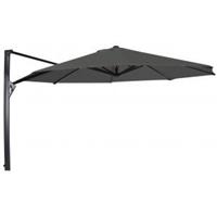 Express Taurus Zweefparasol grijs 350 cm ronde parasol