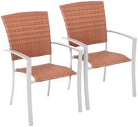 MERXX Tuinstoel Savonna set van 2, polyrotan, stapelbaar(set, 2 stuks)
