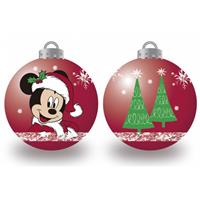 Weihnachtsbaumkugel Mickey Mouse Happy Smiles 6 Stück Rot Kunststoff (ø 8 Cm)