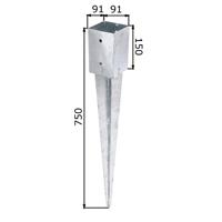 GAH Einschlaghülse feuerverzinkt 91 mm