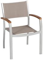 Merxx Tischgruppe Naxos 7tlg. mit Stapelsessel und Standard Tisch