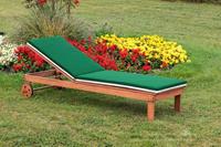 Merxx Gartenliege &raquo;Aktionsliege mit Auflage&laquo;, 2 St., mit Auflagen, verstellbare R&uuml;ckenlehne, Eukalyptusholz