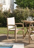 Macabane | Set van 2 beige fauteuils met rugleuning en zitting