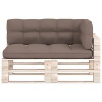 VIDAXL Palettensofa-Auflagen 3 Stk. Taupe