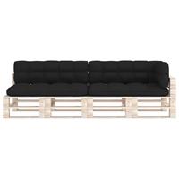 VIDAXL Palettensofa-Auflagen 5 Stk. Schwarz