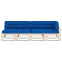 vidaXL Bankkussens pallet 5 st koningsblauw