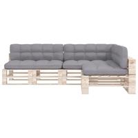 VIDAXL Palettensofa-Auflagen 7 Stk. Grau
