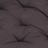 VIDAXL Palettenkissen Baumwolle 120×40×7 cm Anthrazit