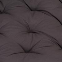 VIDAXL Palettenkissen Baumwolle 120×80×10 cm Anthrazit