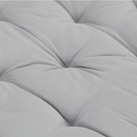 VIDAXL Palettenkissen Baumwolle 120×80×10 cm Grau