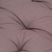 VIDAXL Palettenkissen Baumwolle 120×40×7 cm Taupe