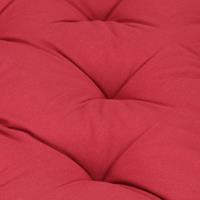 VIDAXL Palettenkissen Baumwolle 120×80×10 cm Burgunderrot