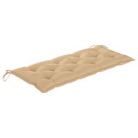 VIDAXL Gartenbank-Auflage Beige 120x50x7 cm Stoff