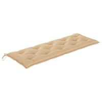 VIDAXL Gartenbank-Auflage Beige 150x50x7 cm Stoff