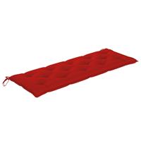 vidaXL Tuinbankkussen 150x50x7 cm stof rood