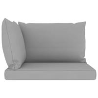 VIDAXL Palettensofa-Auflagen 3 Stk. Grau Stoff