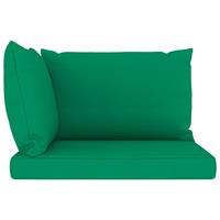 VIDAXL Palettensofa-Auflagen 3 Stk. Grün Stoff