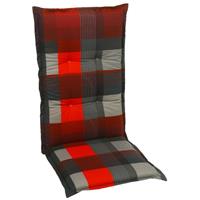 GO-DE Mittellehner-Auflage 110x50x8 cm rot Sitzkissen Sitzpolster Sitzauflage - 