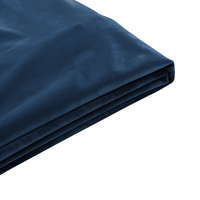 Beliani Bekleding voor bed FITOU fluweel marineblauw 160 x 200 cm