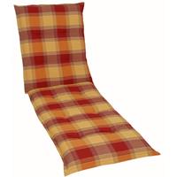 GO-DE Liegenauflage 190 x 60 x 8 cm rot kariert Auflage Polster Kissen Rollliege - 